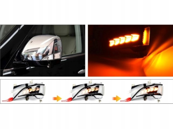 WOLLER P.173/201. Indicators dynamic led in mirrors for infiniti qx80 lift 2014-2017