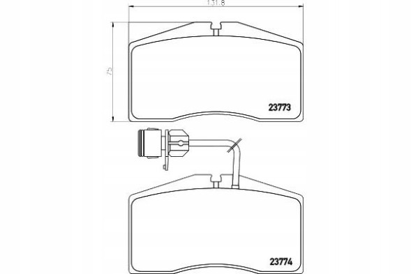 Textar  Tex2377301 brake pads vw front a8 94- + driver assistant #33