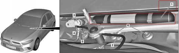 Mercedes-Benz OE A1778683000 Mercedes gas generator fire extinguisher a class w177 cla