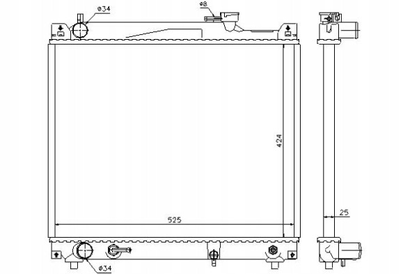 Nissens  Engine cooler suzuki grand vitara i vitara 2.0 + collision assistant #34
