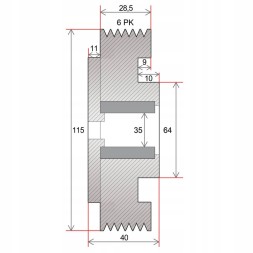 Thermotec  Compressor clutch air conditioning denso 5sl12c
