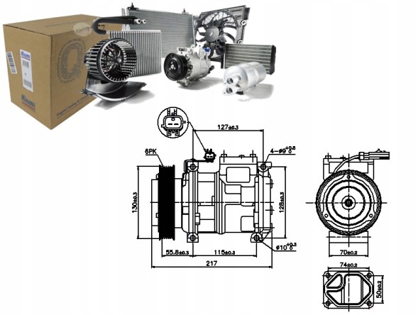 Nissens 86218137 NIS Nis89097 chrysler 300 m air conditioning compressor, vo + driver assistant #33