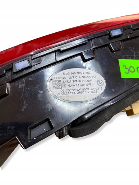 Skoda OE 25LG945308D Rear lamp in flap right side skoda enyaq iv 5lg945308d new original