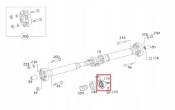 Mercedes-Benz OE  Mercedes glk x204 oe shaft support