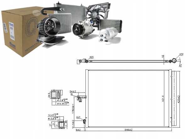 Nissens NIS940412(iMOTO) Air conditioning condenser mercedes cls (c218) cls sh + driver's essential #37