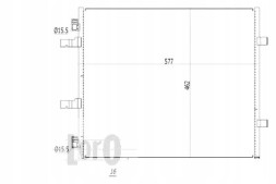 Depo 037-016-0038/DEP Depo air conditioning condenser opel + driver assistant #28