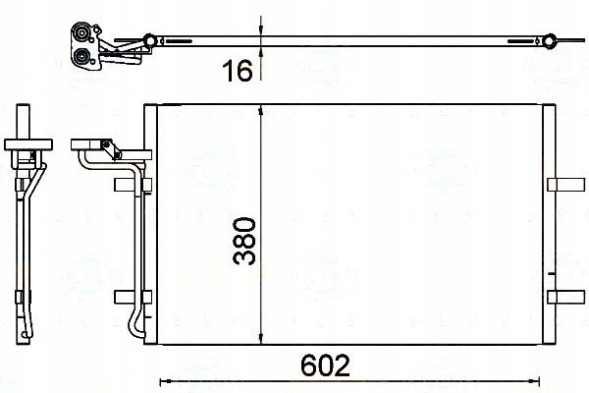 Behr Hella Service PRO/8FC 351 319-301 BRH Condenser air conditioning cooler [BEHR HELLA] + collision assistant #34