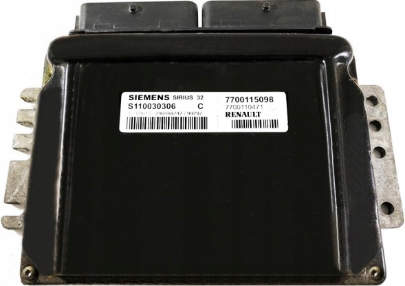 Siemens KOMPUTER ECU KANGOO 1.4 S110030306C 7700115098 VIRGIN Computer ecu kangoo 1.4 s110030306c 7700115098 virgin