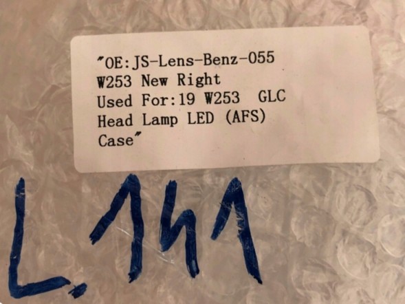 WOLLER PRAWA W253 X253 LCI Housing cartridge led headlight cover right front for mercedes glc w253 lift