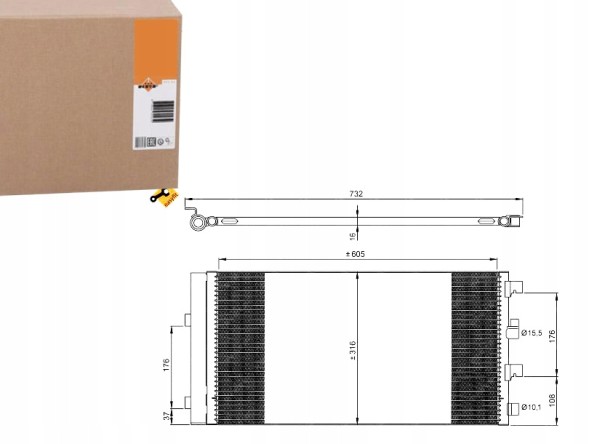 NRF 35969 NRF/GIFT Air conditioning condenser dacia duster 10- nrf + driver assistant #31