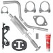 Ferroz FRZ-M5D87X7O7G9Z3T9 Center silencer fiat bravo ii 2 06 - 14 1.4i hatchback freebie