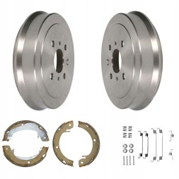 ME Premium 2x + 19-2321 + 230 873 + 105-0820 Drums + jaws mounting citroen c1 peugeot 107 108 toyota aygo 2005-