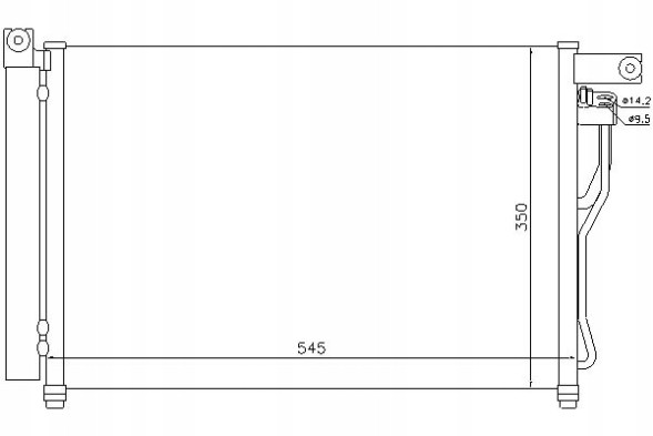 Nissens 94895 NIS/GIFT Air conditioning condenser hyundai accent iii 1.5d 11. + Driver assistant #31