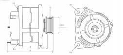 AS-PL  528 916_B alternator astra 1.7 cdii 04- 100a