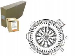 Behr Hella Service 85904343 BRH Brh8ew 351 034-071 blower engine db sprinter 06- + driver assistant #33