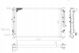 NRF  Radiator audi a4 1.8 11 1994-09 2001 nrf + collision assistant #34