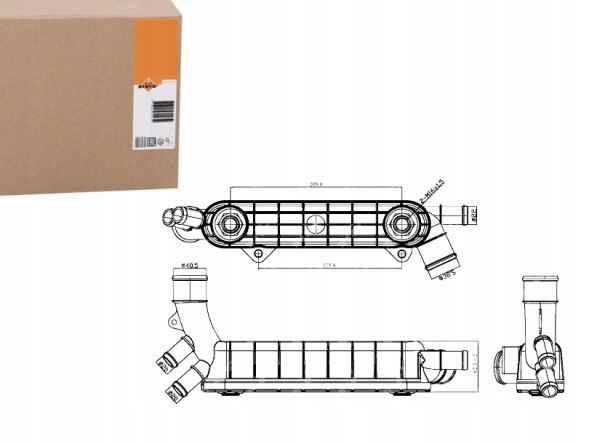 NRF PRO/31316 NRF Oil cooler opel astra 2.0 02- nrf + collision assistant #34