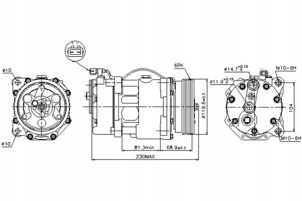 Nissens  Nis89040 air conditioning compressor ford galaxy + driver assistant #33