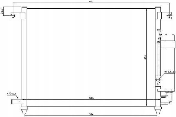Nissens 94641/NIS Nissens air conditioning cooler (with dehumidifier) chev + driver assistant #28