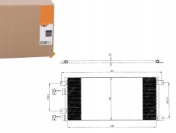 NRF  Iveco daily ii air conditioning condenser nrf + driver's essential #37