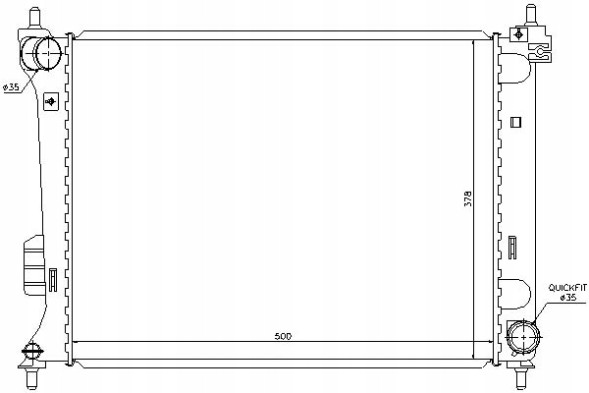 Nissens PRO/67609 NIS Engine cooler hyundai i20 1.2-1.6 09.08-12.15 + collision assistant #34