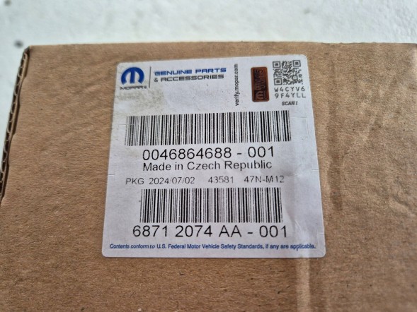 Fiat OE 46864688 Ignition key lock 46864688 / 68712074aa fiat ducato 06-