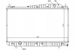 Nissens NIS61638(iMOTO) Chevrolet evanda daewoo evanda engine cooler + driver's essential #37