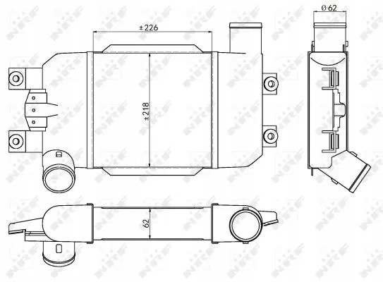NRF 30383 Intercooler air cooler 30383 nrf