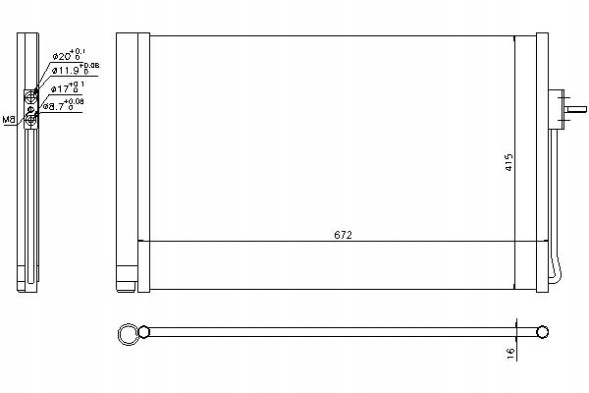 Nissens  Nissens air conditioning cooler (with dehumidifier) chev + driver assistant #28