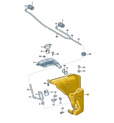 Audi OE  Audi oe washer fluid tank