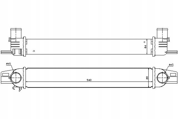 Nissens PRO/96536 NIS Intercooler citroen nemo fiat fiorino qubo peugeot + assistant collision #34