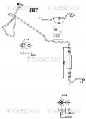 Triscan 9010 16065 Air conditioning cable 9010 16065 triscan ford