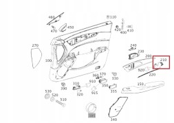 Mercedes-Benz OE Mercedes cls c218 oe door light plug