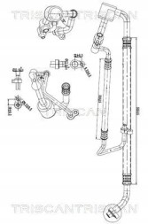 Triscan Air conditioning cable 9010 24011 triscan