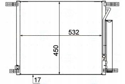 Behr Hella Service  Air conditioning condenser chevrolet aveo 08- behr hel + collision assistant #34