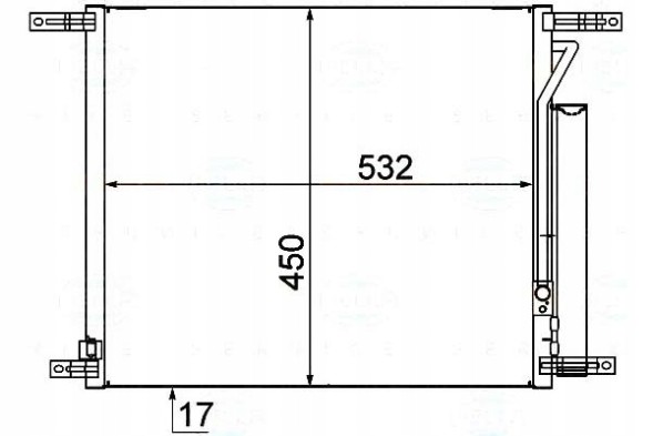 Behr Hella Service  Air conditioning condenser chevrolet aveo 08- behr hel + collision assistant #34
