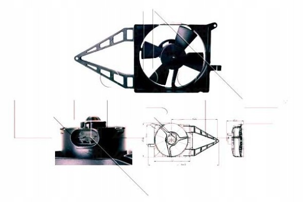 NRF NRF47020(iMOTO) Opel corsa b tigra nrf radiator fan + driver's essential #37