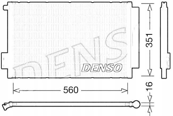 Denso  Dendcn09043 air conditioning cooler (with dehumidifier) + driver assistant #33