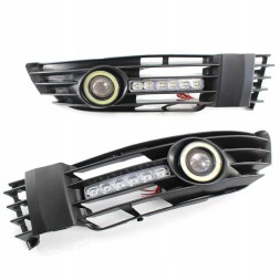 CHINA HALOGENY DZIENNE W ZDERZAK KRATKI DRL VOLKSWAGEN PASSAT B5 FL Halogens in bumper grille drl volkswagen passat b5 fl