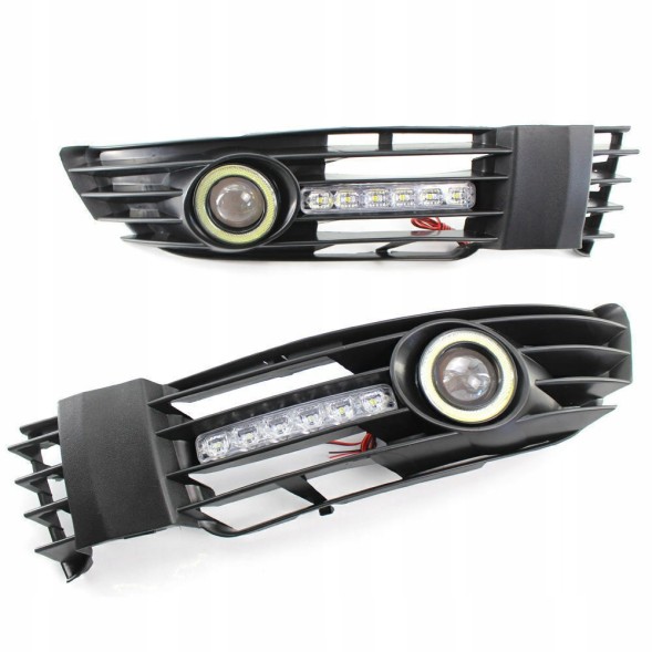 CHINA HALOGENY DZIENNE W ZDERZAK KRATKI DRL VOLKSWAGEN PASSAT B5 FL Halogens in bumper grille drl volkswagen passat b5 fl