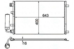 Behr Hella Service PRO/8FC 351 310-121 BRH Condenser air conditioning cooler [BEHR HELLA] + collision assistant #34