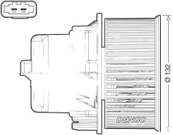 Denso Blower air supply fan dea33002 denso