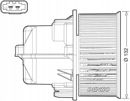 Denso Blower air supply fan dea33002 denso