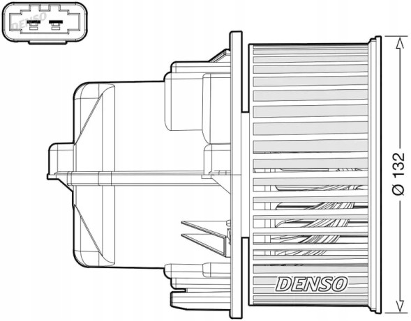 Denso  Blower air supply fan dea33002 denso