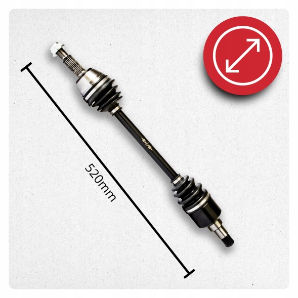 BRV B760 Left shaft ford fiesta v mk5 2.0 st150 manual new