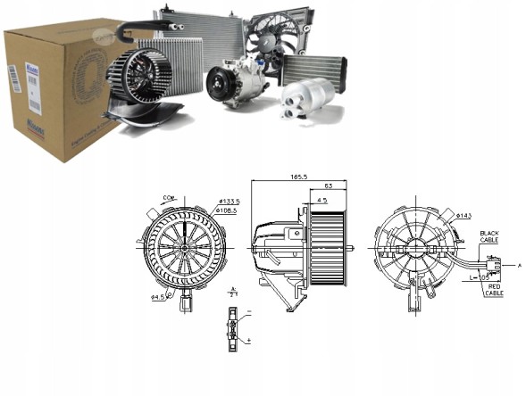 Nissens PRO/87075 NIS Blower audi a4 a4 allroad a5 q5 1.8-4.2 06.07-05 + assistant collision #34