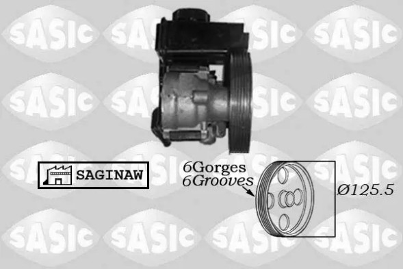 Sasic 7070012 Power steering pump 7070012 sasic citroen peugeot
