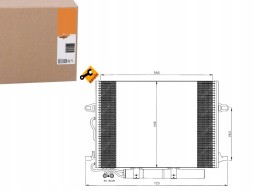 NRF  Nrf35517 air conditioning condenser db w211 02- + driver assistant #33