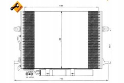 NRF  Nrf35517 air conditioning condenser db w211 02- + driver assistant #33
