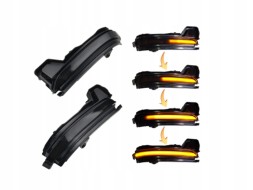 WOLLER Dynamic led flashers in side mirrors left right for skoda kodiaq 2016-2020